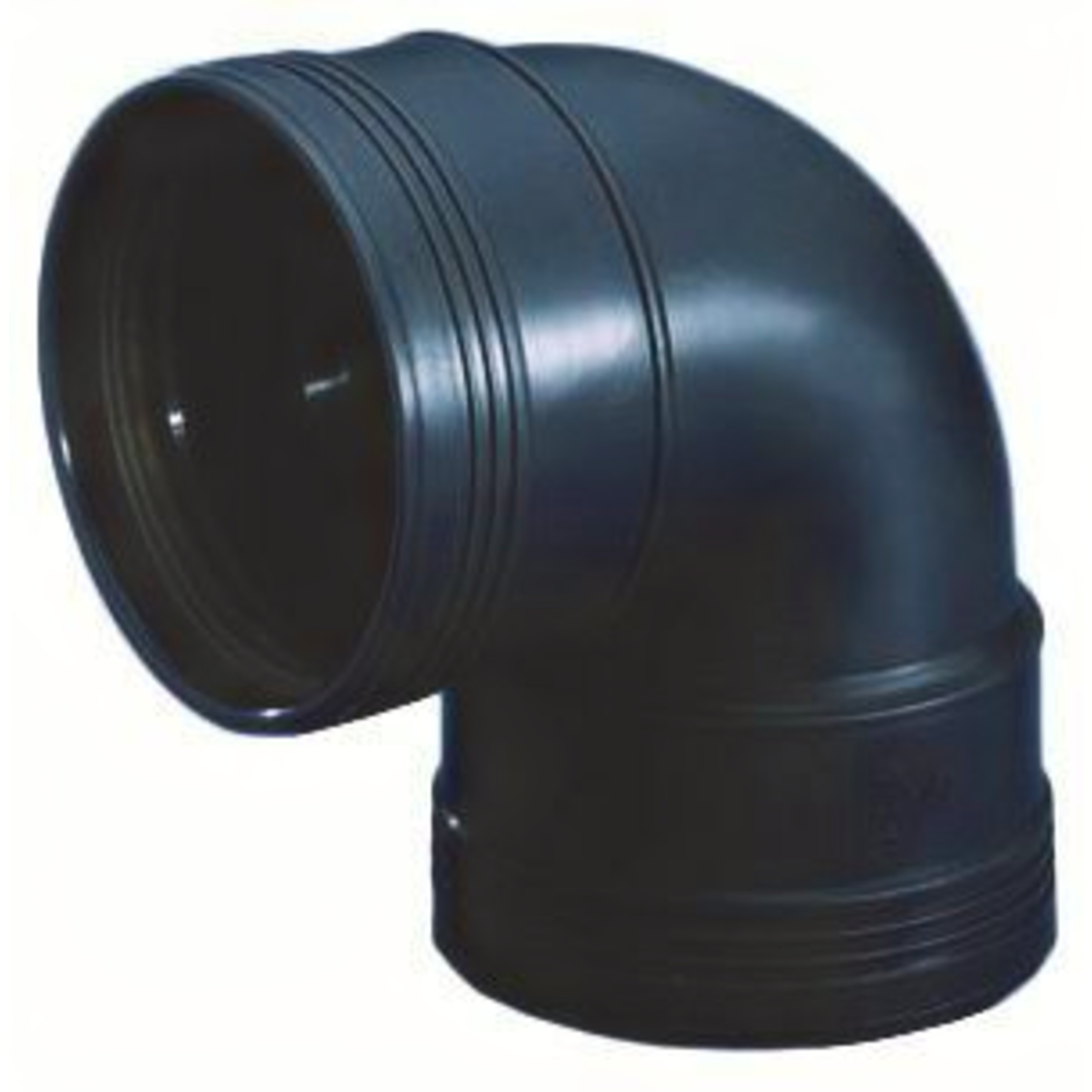 Bocht 87° 2 x Manchet Zwart 50mm Wavin