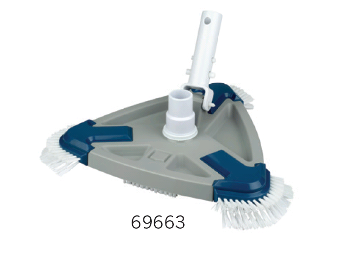 Astralpool Blue Line Deluxe Bodemreiniger - Multifunctionele Driehoekige Vijver- en Zwembadreiniger afbeelding