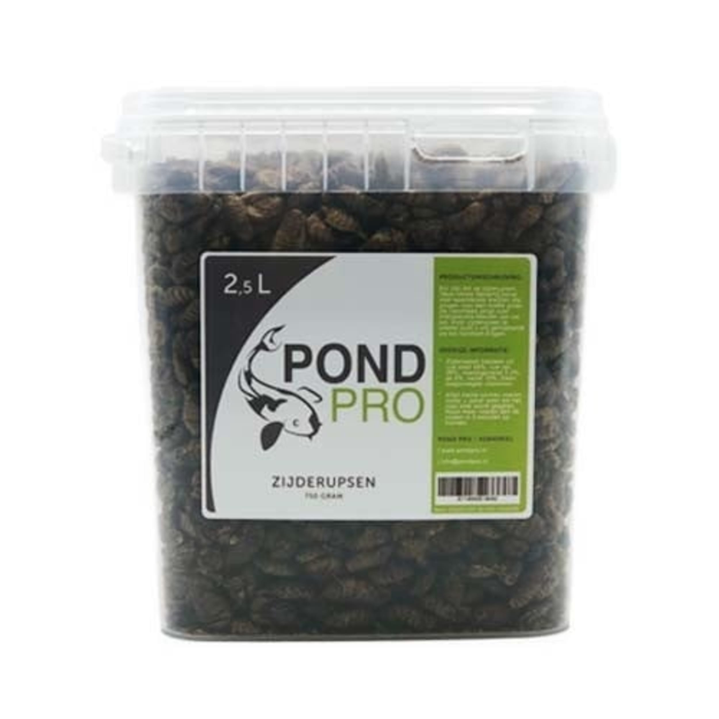 Pond Pro Zijderupsen 2,5L - Hoogwaardige Koi Snack met Eiwitten en Caroteen afbeelding