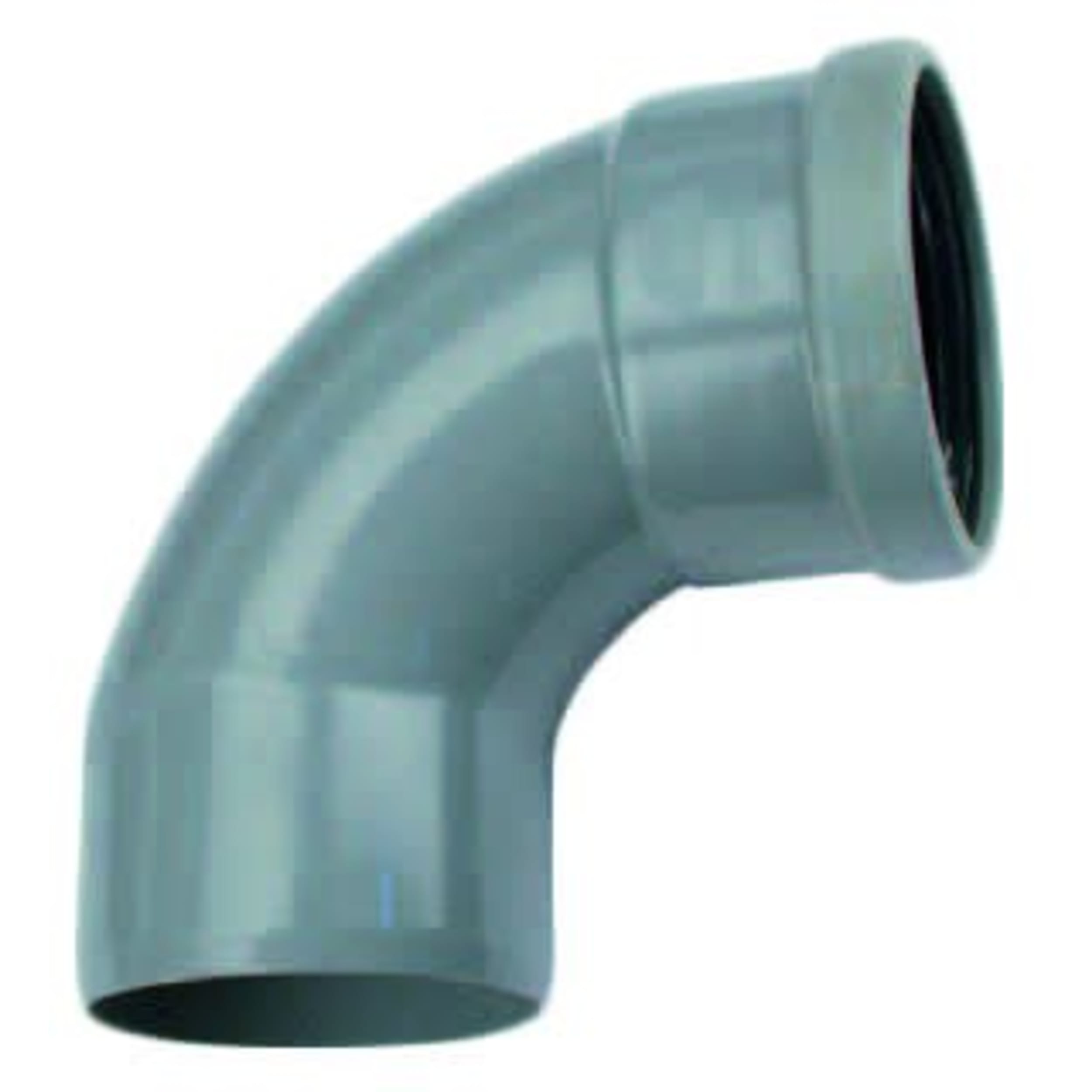 Wavin PVC Bocht 88 Graden Manchet-Mof x Spie 110mm - Optimalisatie Waterstroom afbeelding