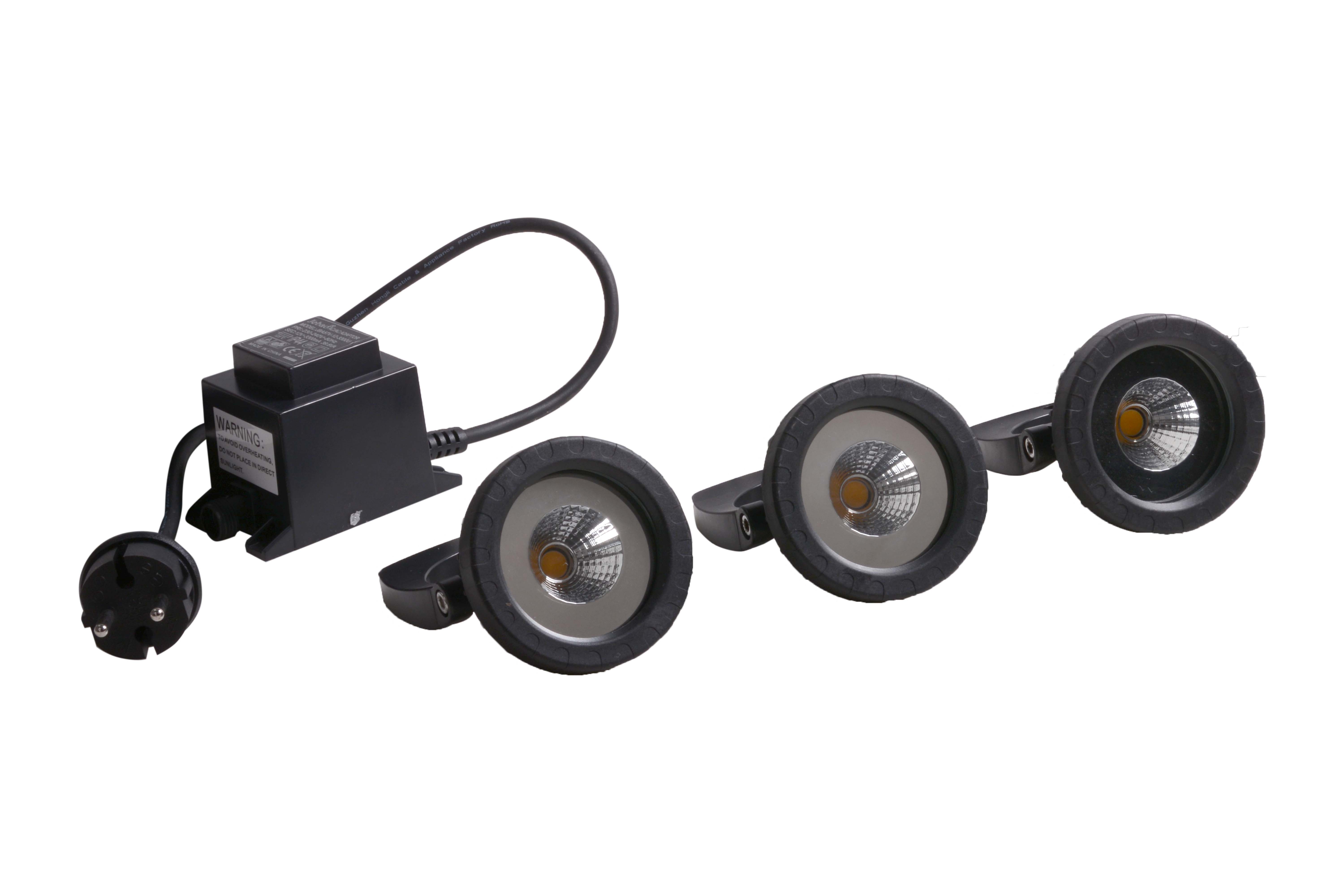Aquaforte LED Fonteinverlichting - 3x6W Waterdichte Spotlights, Eenvoudige Installatie afbeelding