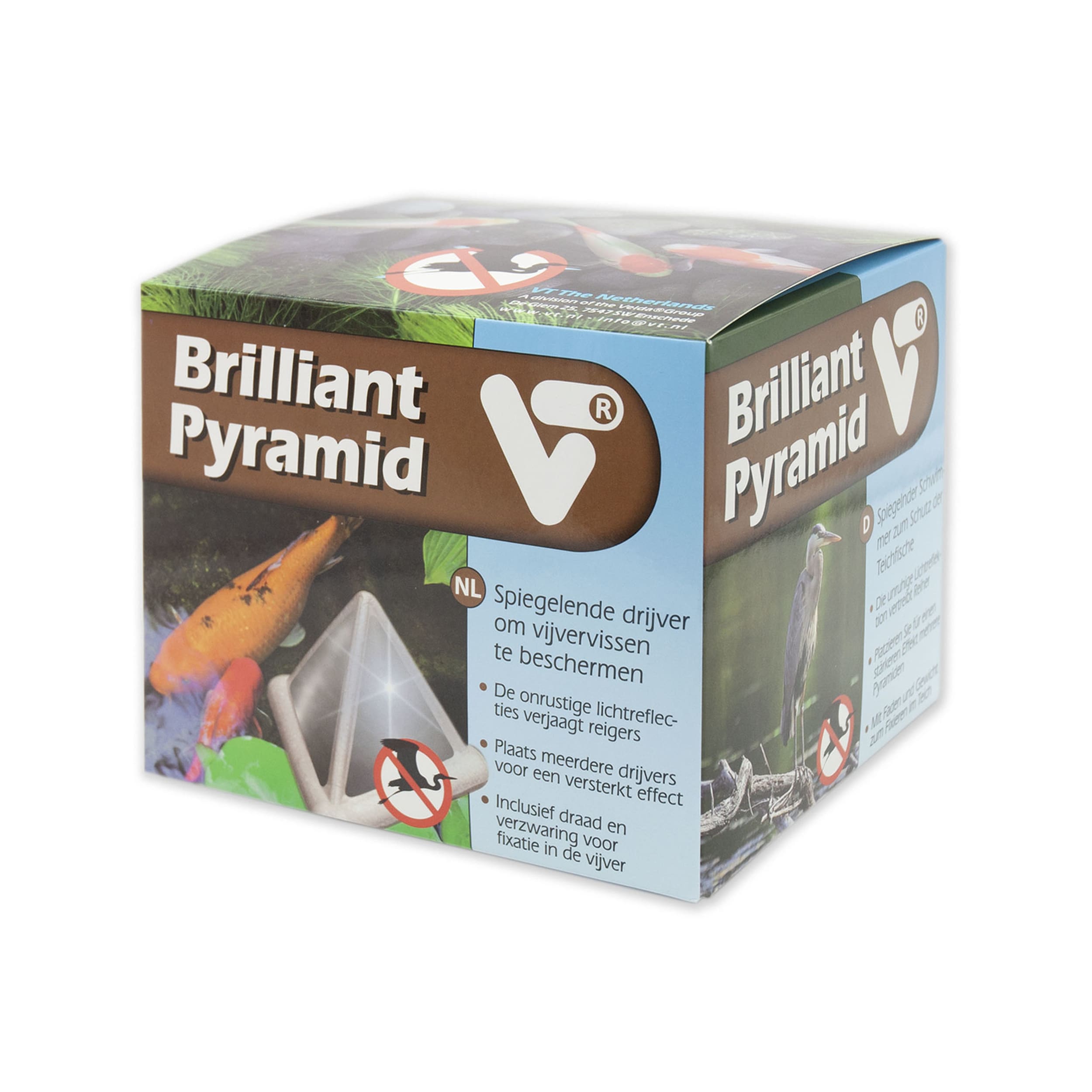 VT Brilliant Pyramid - Reigerwerende Vijverbescherming, 6m² Dekking, Stijlvol Tuindesign afbeelding