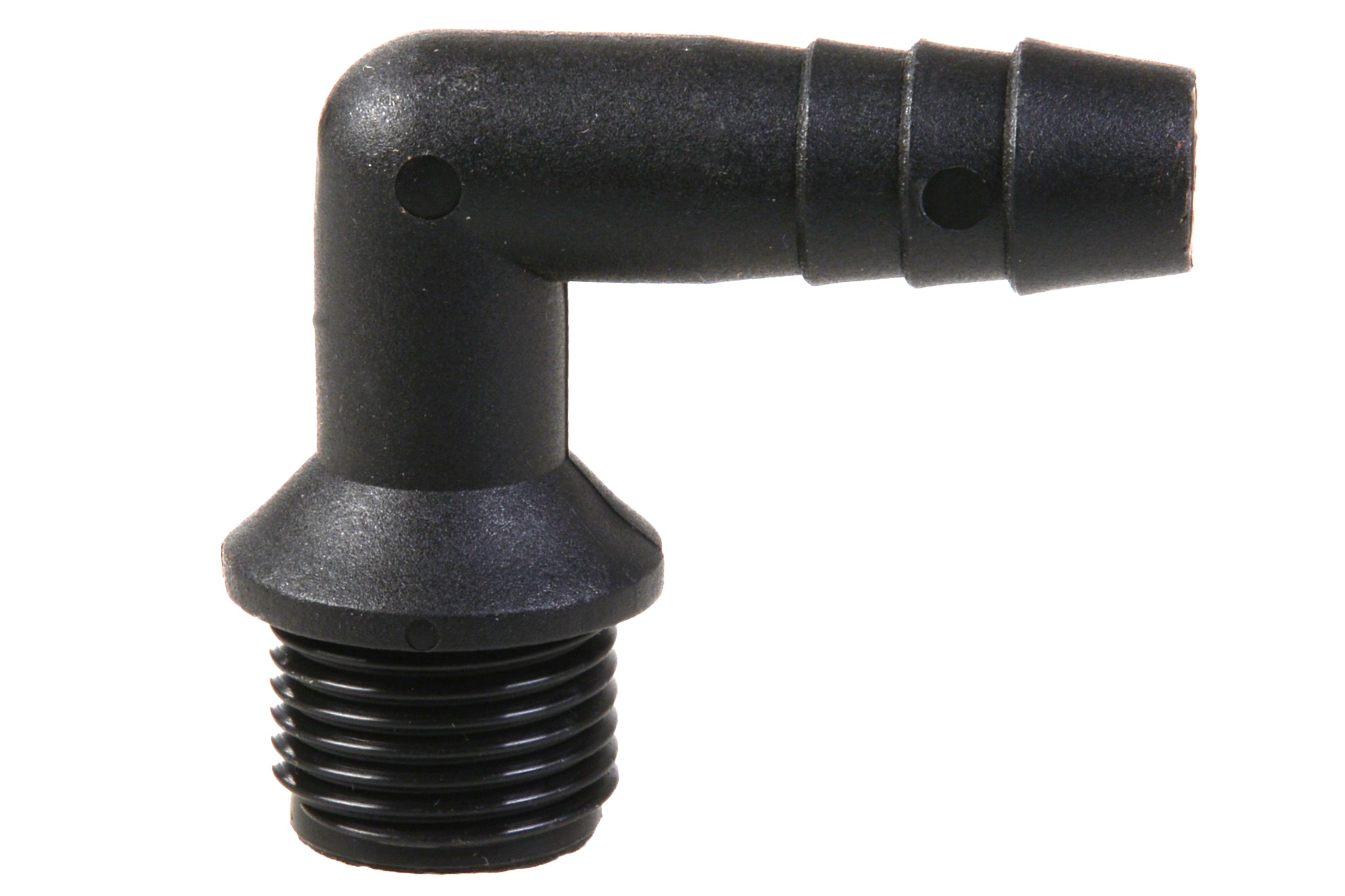 Haaks Slangpilaar buitendraad x tule PP zwart 1 1/4" x 32mm afbeelding