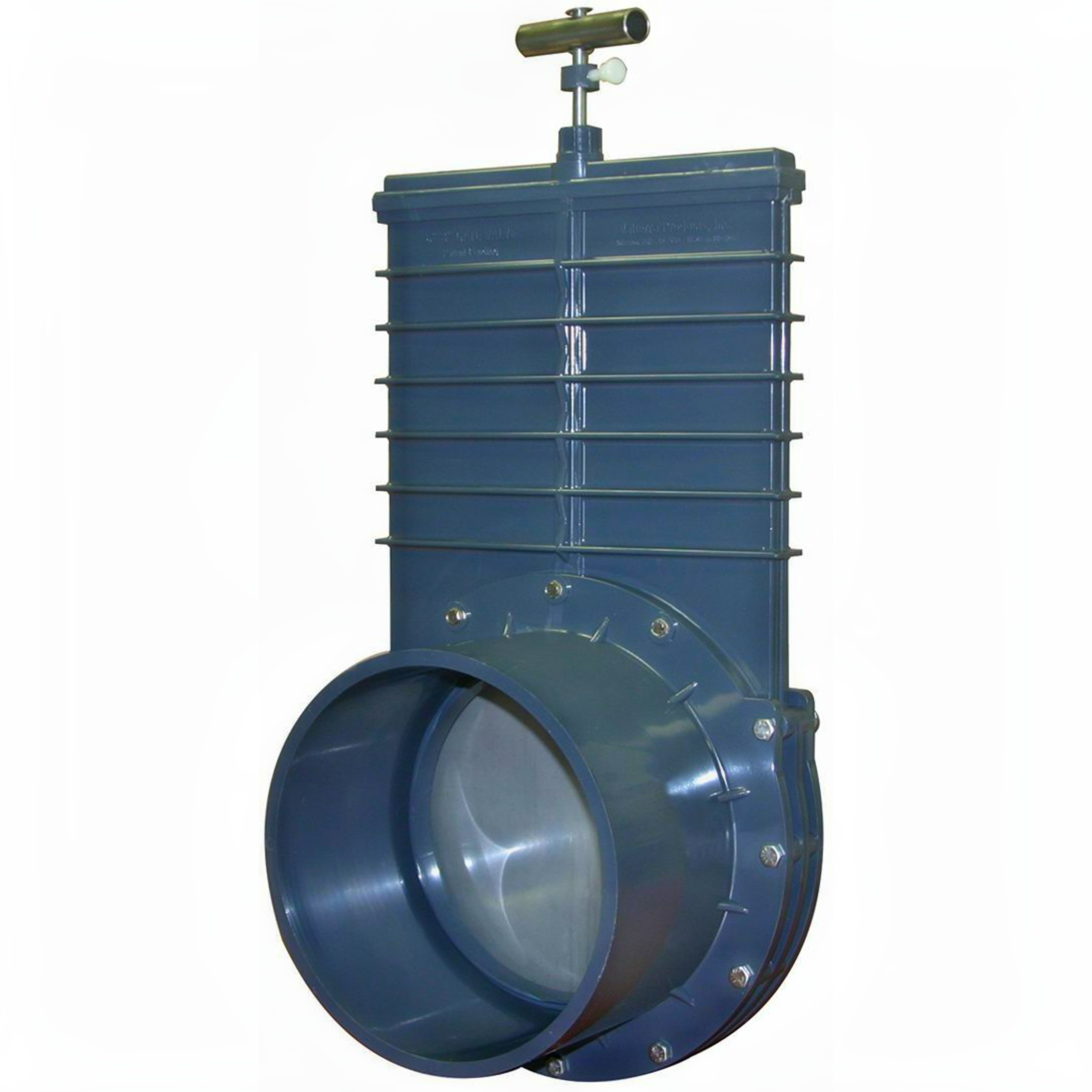 Valterra PVC Schuifkraan 200mm - RVS Spindel, Drievoudige O-ring en Chemisch Bestendig afbeelding