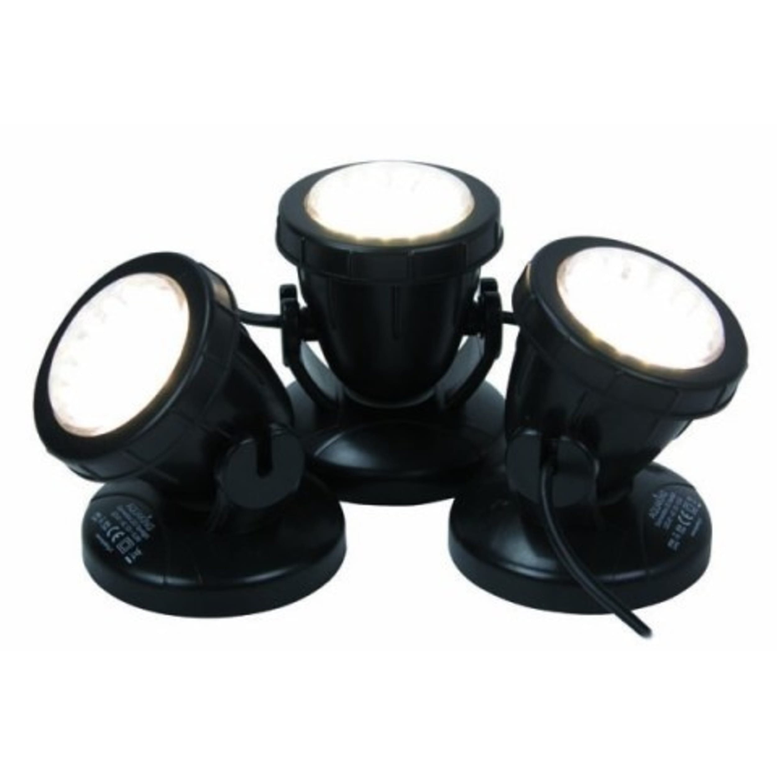 As the Aquaking LED-27-3 (103): Energy-Efficient Pond Lights - Set of 3 with Dusk Sensor. afbeelding