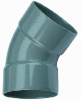 PVC Bocht 45° 2 x mof 75mm afbeelding