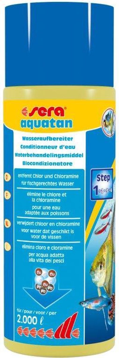 Sera Aquatan 500ml - Direct Veilig Aquariumwater, Zonder Chloor & Zware Metalen afbeelding