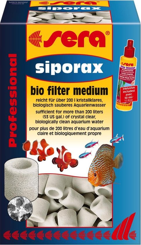 Sera Siporax Professional 15mm 1000ml - Filtermedium voor Zoet- & Zeewateraquariums afbeelding