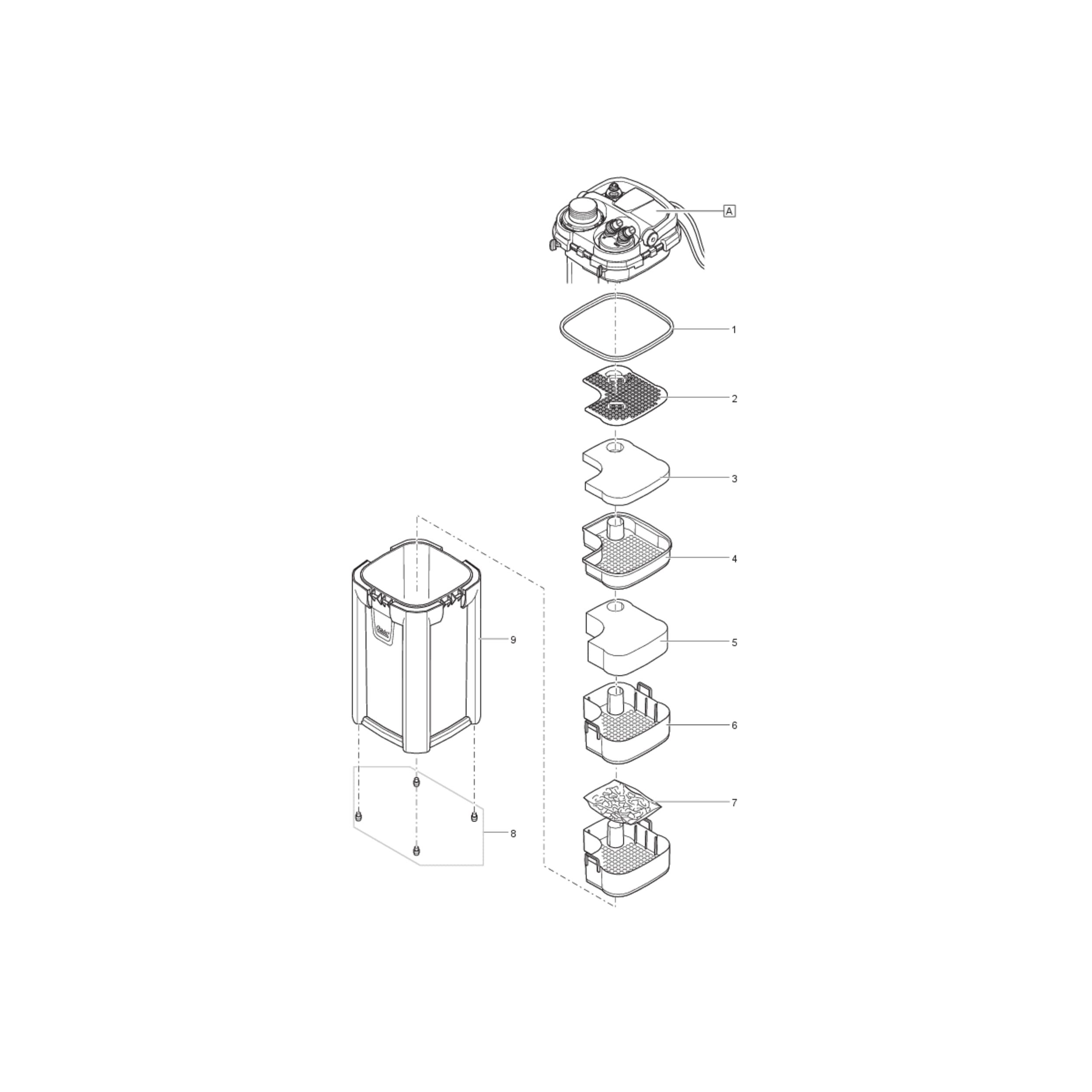 Vervang filterkorf BioMaster