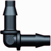 Hulpstukje voor 4MM luchtslang knie 4 x 4mm tule