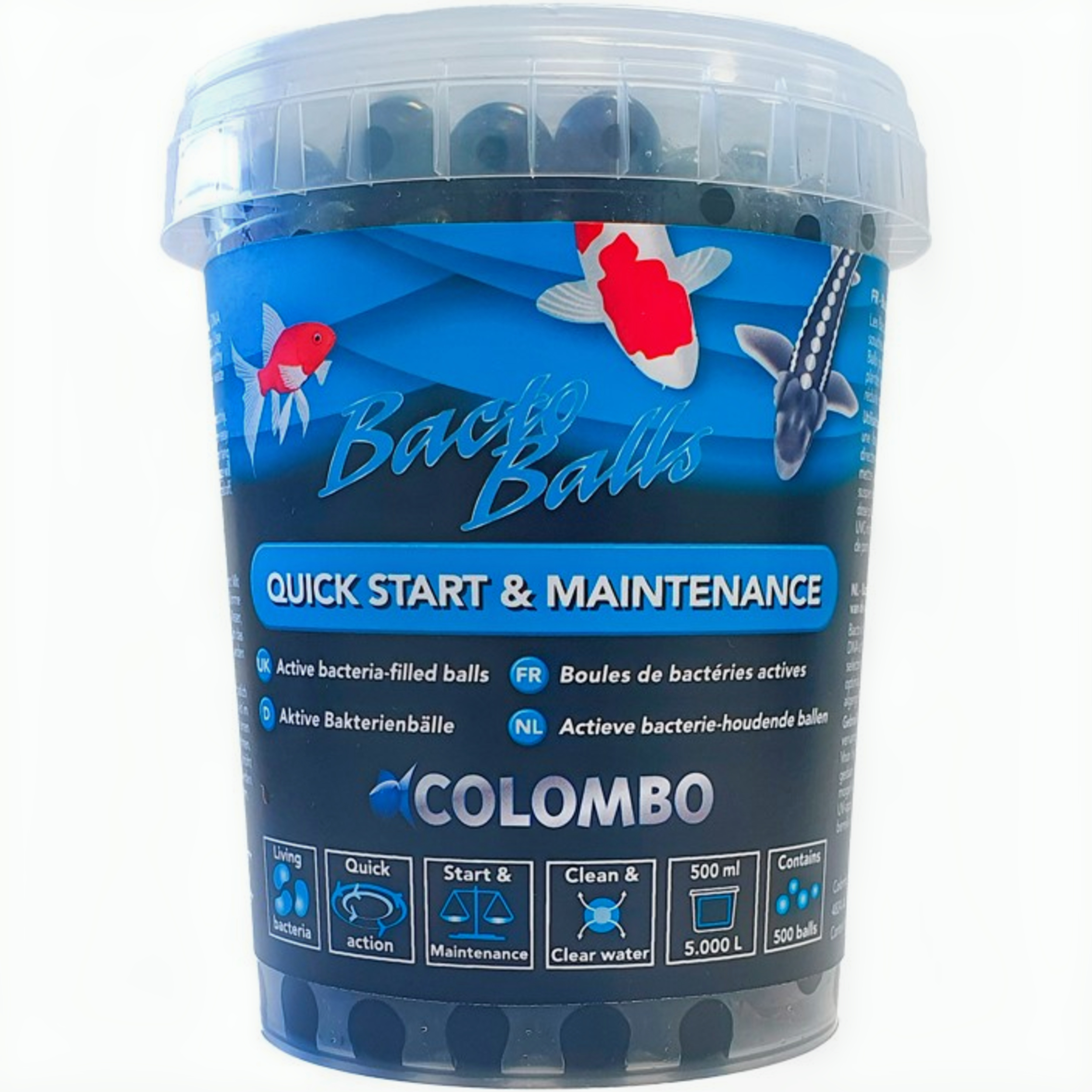 Colombo Bacto Balls 500ml - Heldere Vijverwater Behandeling tot 5000L, Natuurlijke Bacteriën